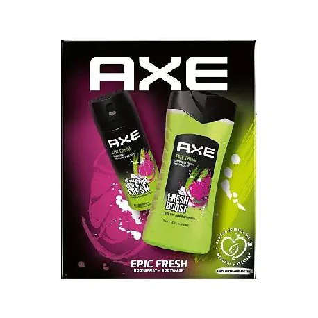 Axe Zestaw Epic Fresh (Dezodorant spray 150ml + Żel pod prysznic 250ml)