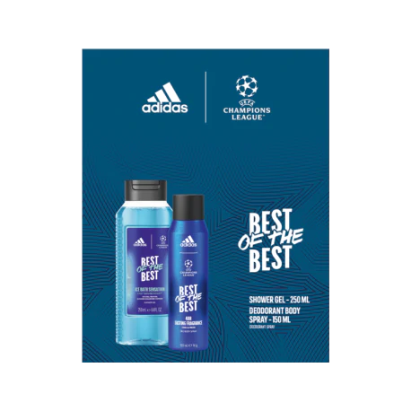 Zestaw kosmetyków Adidas UEFA 9 żel pod prysznic, deo 150ml