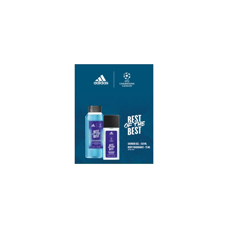 Zestaw kosmetyków Adidas UEFA 9 deo perfum., żel pod prysznic