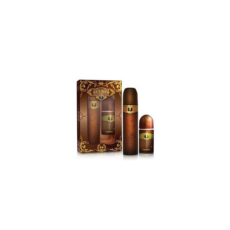 Cuba zestaw Gold woda toaletowa 100ml + deo roll on 50ml