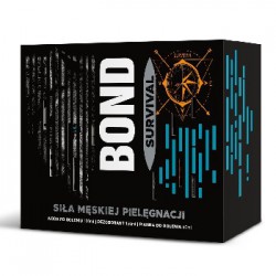Bond Zestaw Survival 3 elementy (Woda po Goleniu 100ml + Dezodornat 150ml + Pianka po Goleniu)