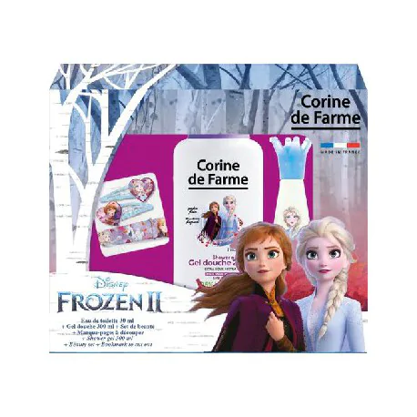 Corine Zestaw Disney Frozen (Woda toaletowa + Żel pod Prysznic + Spinki + Bransoletka)