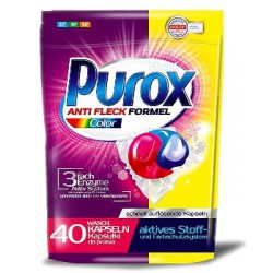 Purox kapsułki do prania color 40szt