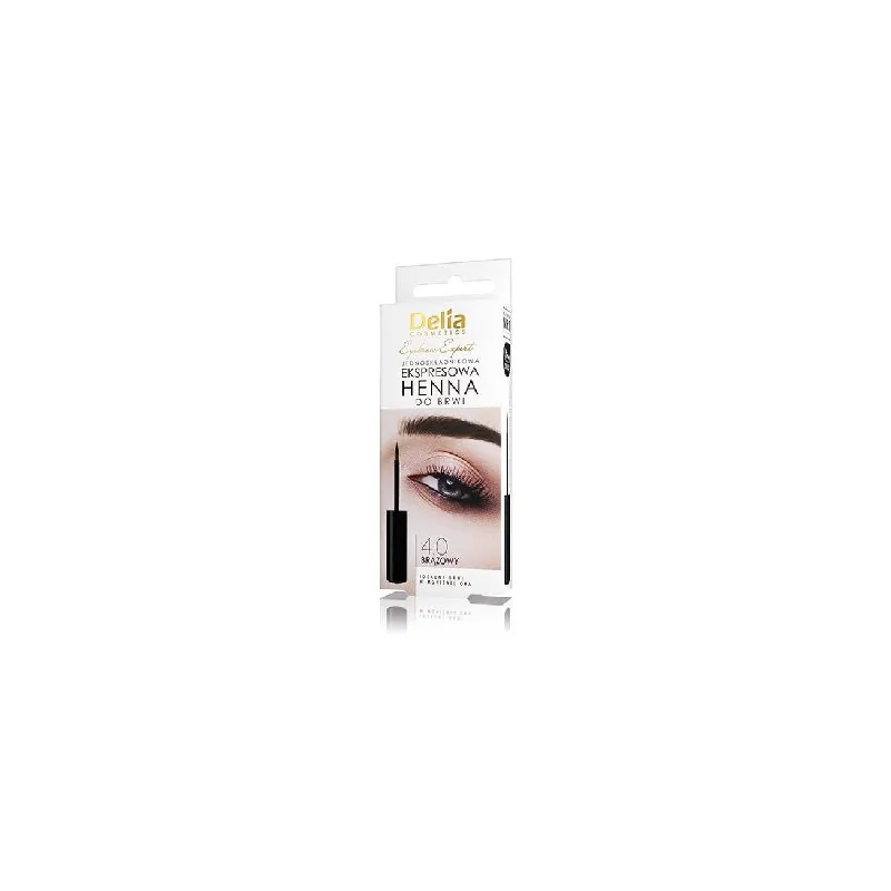 Delia Eyebrow Expert henna ekspresowa jednoskładnikowa do brwi brązowa 6ml