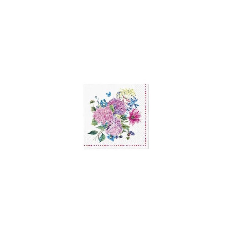 Serwetki papierowe TaT Hydrangea Bouquet 33x33cm TL123700