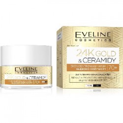 Eveline 24K Goold & Ceramidy Skoncentrowny krem głęboko odżywczy na dzień/noc 70+