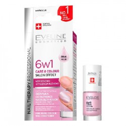 Eveline Nail Therapy 6w1 Care & Colour odżywka do paznokci Pink Pearl