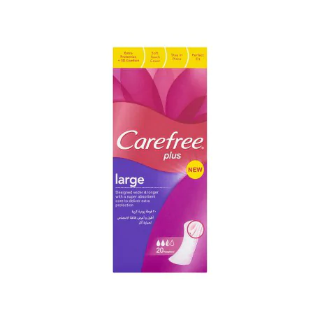 Carefree Plus Large wkładki higeniczne 20 (4+1 gratis)