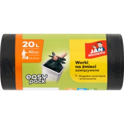 Jan Niezbędny Worki na śmieci HD Easy-pack czarne 20l 40szt