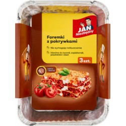 Jan Niezbędny Foremki aluminiowe do pieczenia i zamrażania 3szt