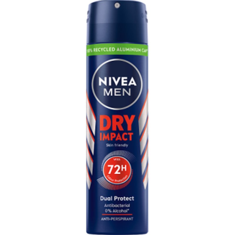 Nivea MEN DRY Impact Antyperspirant Spray 150 ml