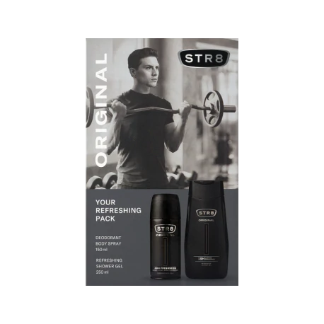 STR8 Zestaw Kosmetyków Original (Dezodorant spray 150ml + Żel pod prysznic 250ml)