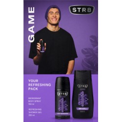 STR8 Zestaw Kosmetyków Game (Dezodorant spray 150ml + Żel pod prysznic 250ml)
