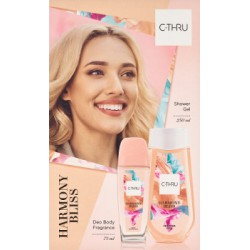 CTHRU Zestaw Kosmetyków Harmony Bliss (Dezodorant Naturalny 75ml + Żel pod prysznic 250ml)