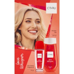 CTHRU Zestaw Kosmetyków Love Whisper (Dezodorant Naturalny 75ml + Żel pod prysznic 250ml)