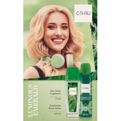 CTHRU Zestaw Kosmetyków Luminous Emerald (Dezodorant Naturalny 75ml + Dezodorant spray 150ml)