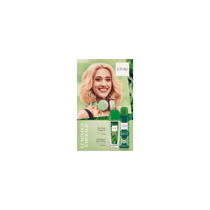 CTHRU Zestaw Kosmetyków Luminous Emerald (Dezodorant Naturalny 75ml + Dezodorant spray 150ml)