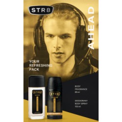 STR8 Zestaw Kosmetyków Ahead (Dezodorant naturalny 85ml + Dezodorant Spray 150ml)