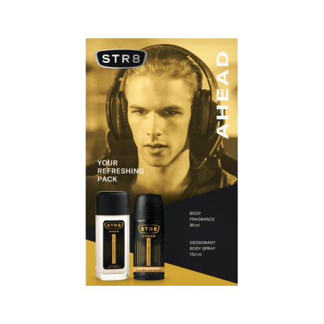 STR8 Zestaw Kosmetyków Ahead (Dezodorant naturalny 85ml + Dezodorant Spray 150ml)