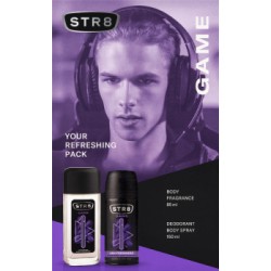 STR8 Zestaw Kosmetyków Game (Dezodorant naturalny 85ml + Dezodorant Spray 150ml)