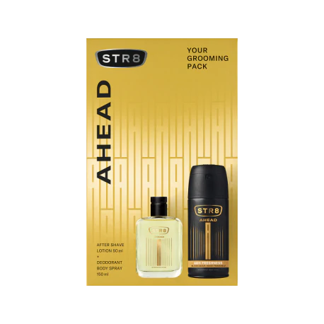 STR8 Zestaw Kosmetyków Ahead (Woda po goleniu 50ml + Dezodorant spray 150ml)