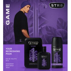 STR8 Zestaw Kosmetyków Game (Woda Toaletowa 50ml + Dezodorant Spray 150ml)