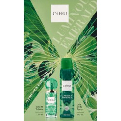 CTHRU Zestaw Kosmetyków Luminous Emerald (Woda Toaletowa 30ml + Dezodorant spray 150ml)