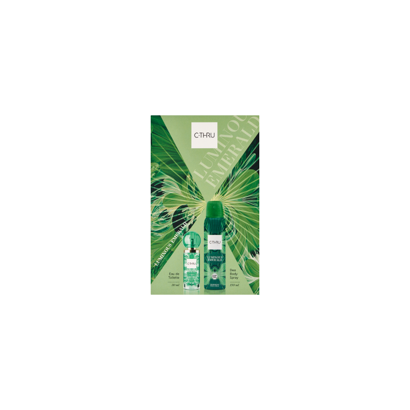 CTHRU Zestaw Kosmetyków Luminous Emerald (Woda Toaletowa 30ml + Dezodorant spray 150ml)