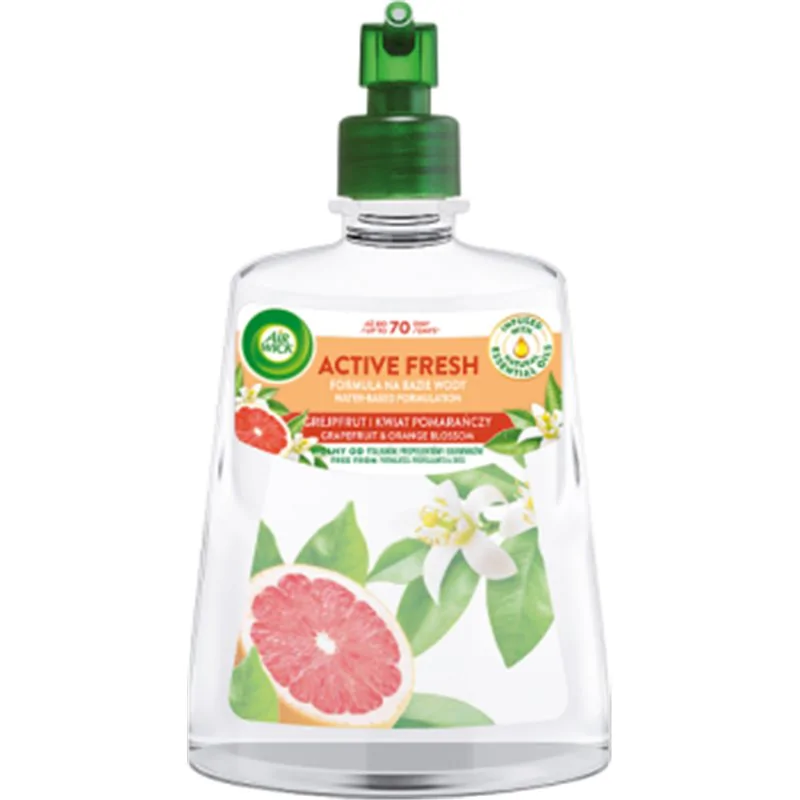 Air Wick Active Fresh Automatyczny odświeżacz powietrza wkład grejpfrut i kwiat pomarańczy 228 ml