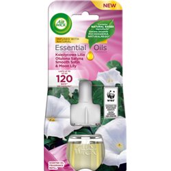 Air Wick Essential Oils Wkład do elektrycznego odświeżacza Księżycowa Lilia Otulona Satyną 19 ml