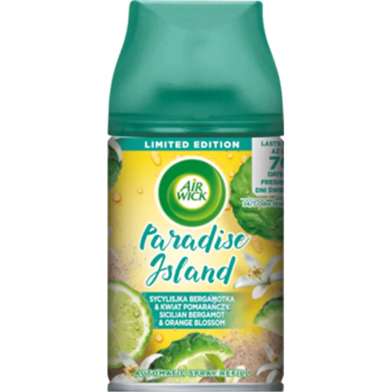 Air Wick Paradise Island Wkład do automatycznego odświeżacza bergamotka & kwiat pomarańczy 250 ml