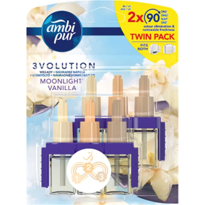 Ambi Pur 3Volution Moonlight Vanilla Wkład do elektrycznego odświeżacza powietrza 40 ml