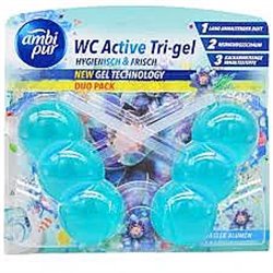 Ambi Pur WC Active Tri-Gel Kulki 45G Wasser Blumen 2Szt