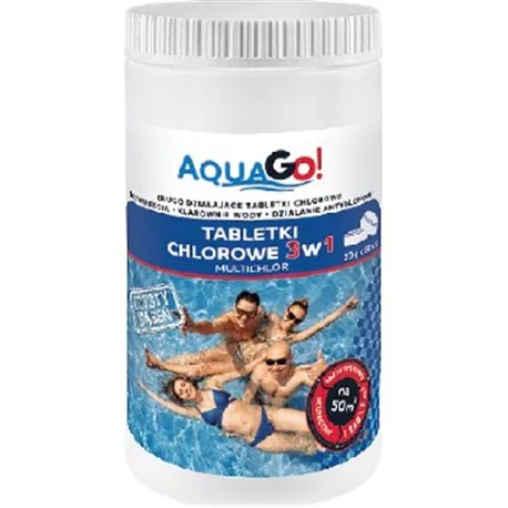 Aqua Go Multichlor tabletki chlorowe 3w1 20g x 50szt 1KG