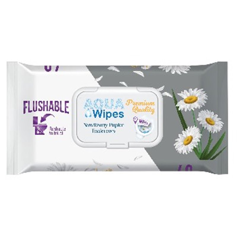 Aqua Wipes papier toaletowy mokry Premium 40szt