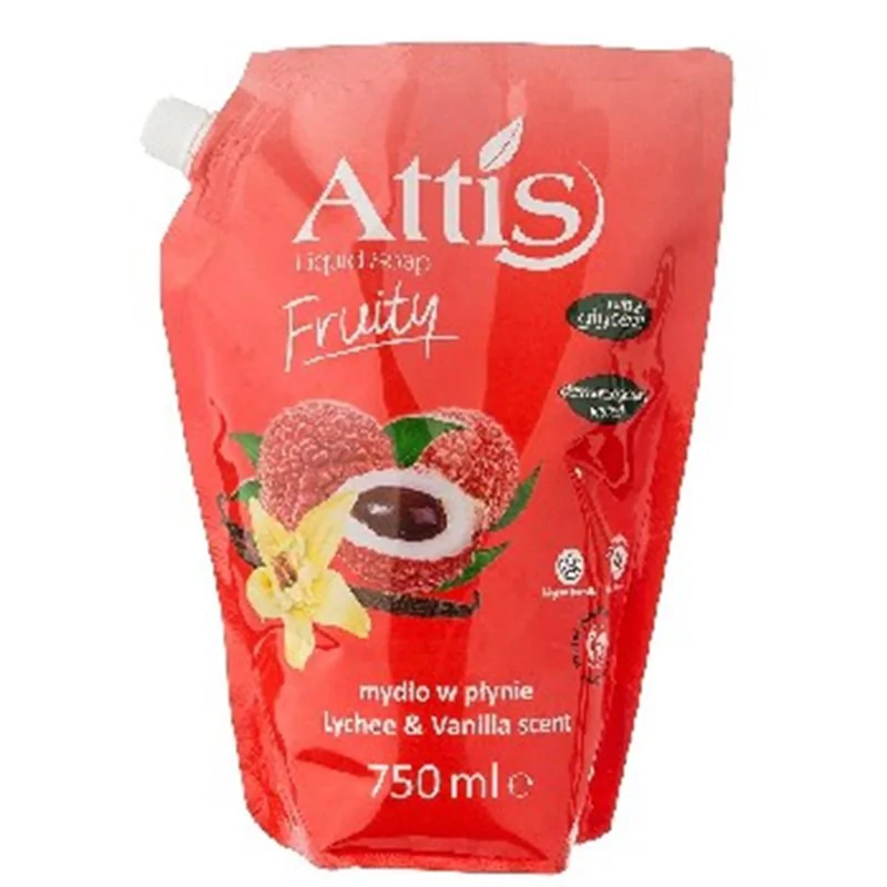 Attis mydło w płynie doypack Lychee & Vanilla Scent 750ml