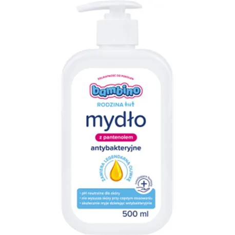 Bambino Rodzina Mydło do rąk antybakteryjne 500 ml