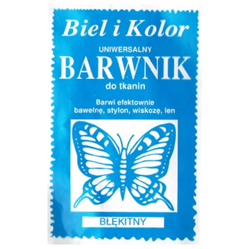 Barwnik do tkanin błękitny 10 g