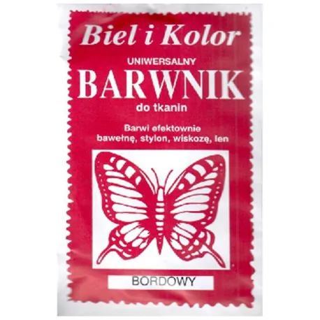 Barwnik do tkanin bordo 10 g