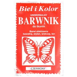 Barwnik do tkanin czerwony 10 g