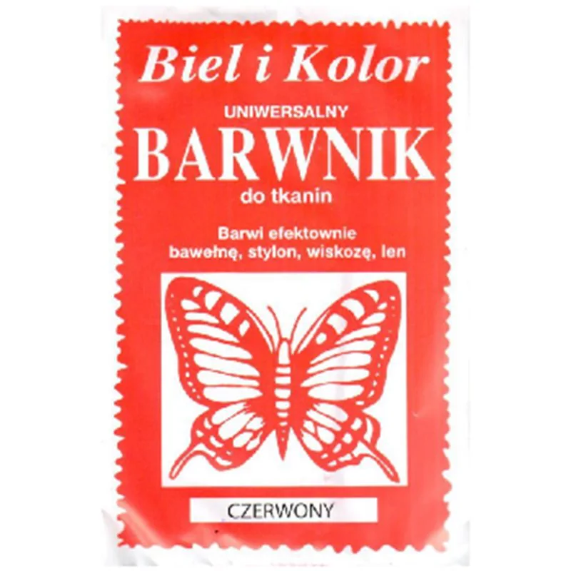 Barwnik do tkanin czerwony 10 g