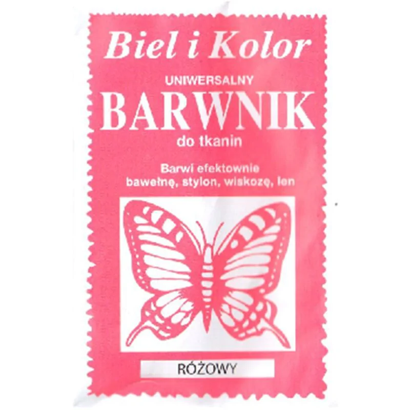 Barwnik do tkanin różowy 10 g