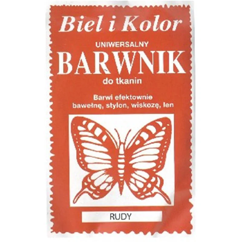 Barwnik do tkanin rudy 10 g