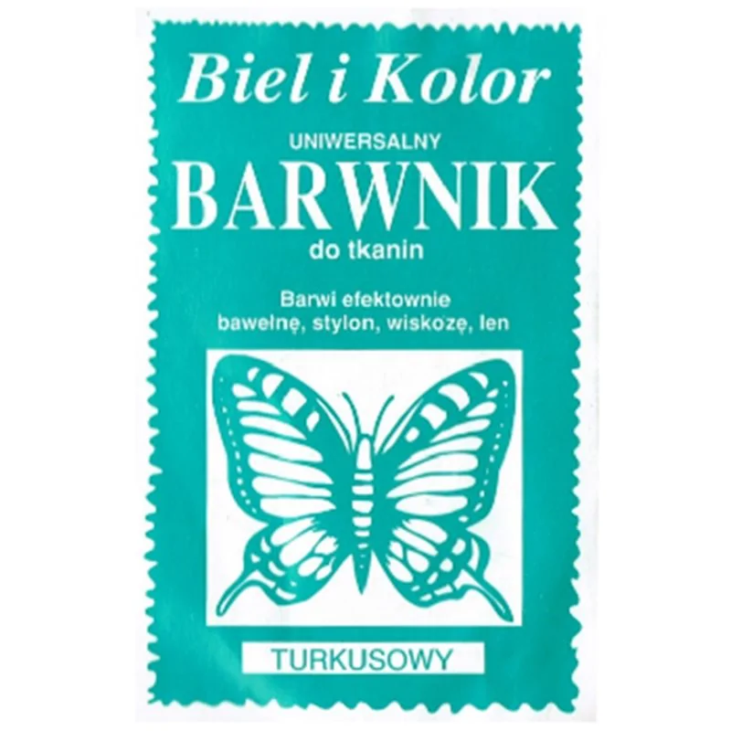 Barwnik do tkanin turkus 10 g