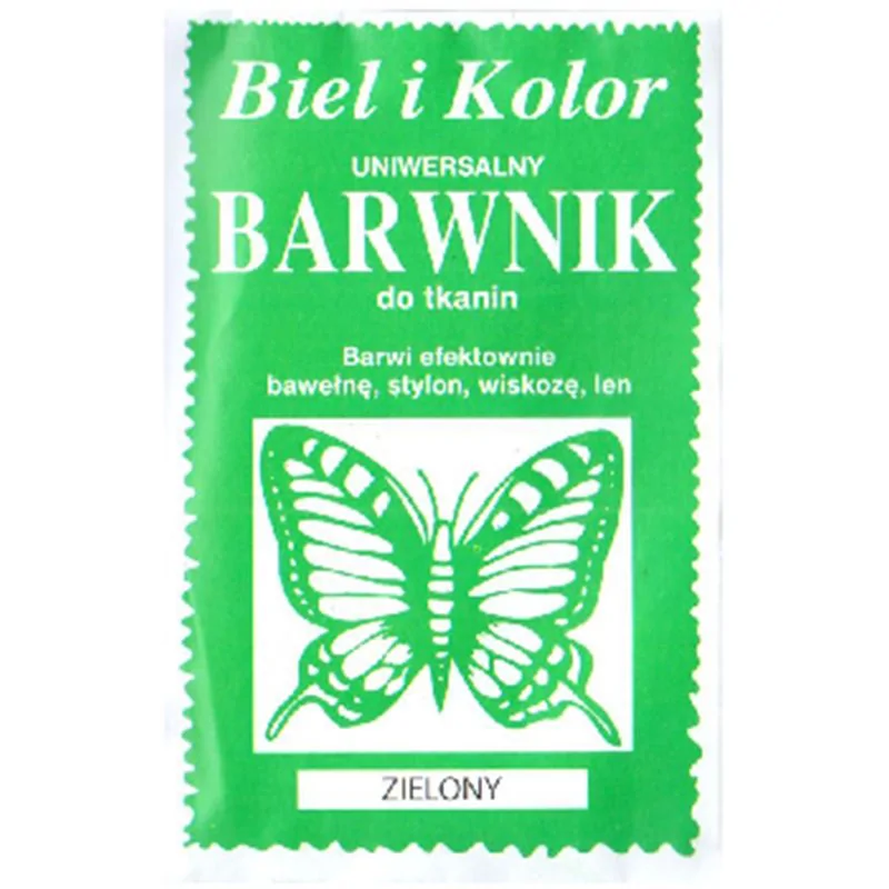 Barwnik do tkanin zielony 10 g