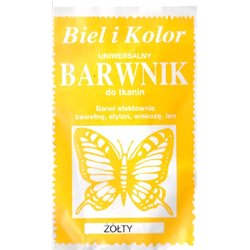 Barwnik do tkanin żółty 10 g