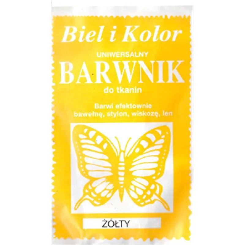 Barwnik do tkanin żółty 10 g