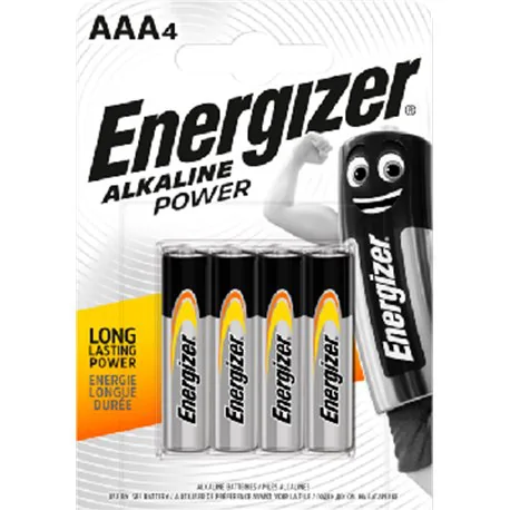 Baterie Alkaliczne Energizer Power Alkaline AAA/4 LR03