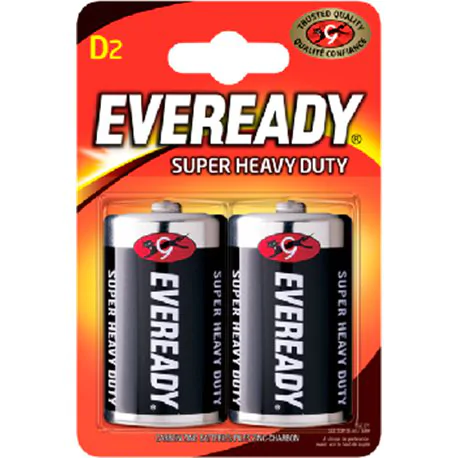 Baterie Eveready D R20 1.5 V 2 sztuki