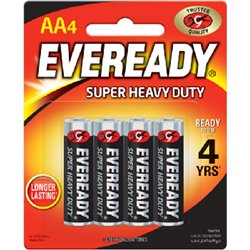 Baterie Eveready Super Heavy Duty AA-R6 1,5 V 4 sztuki